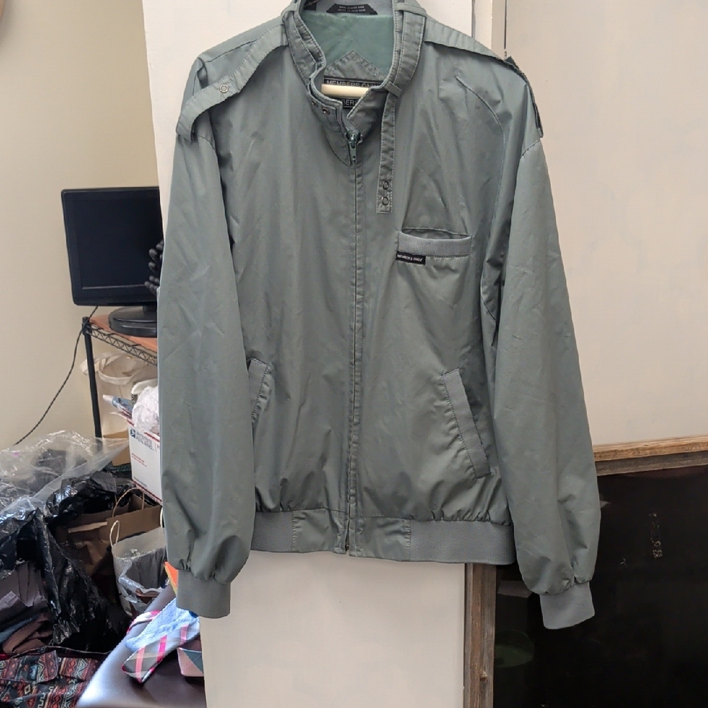 Members Only Olive Green Military Jacket